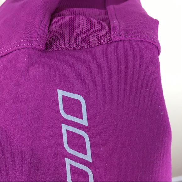 Lorna Jane Magenta Leggings Mid Rise Mesh Sides Size XS - Picture 4 of 4